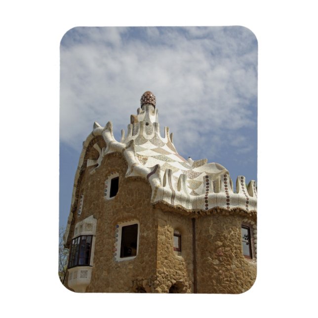 Magnet Flexible Europe, Espagne, Catalogne, Barcelone. Parc Guell, (Vertical)