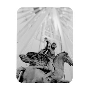 Magnet Flexible Europe, France, Paris. Statue et grande roue, 2