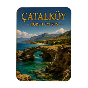 Magnet Flexible Évasion méditerranéenne de Catalkoy Chypre du Nord