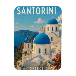 Magnet Flexible Évasion sur l'île de Santorin en Grèce au bord de