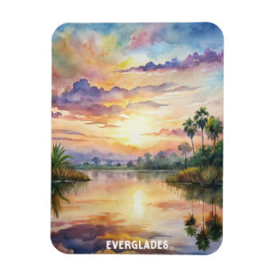 Magnet Flexible Everglades National Park Aquarelle Peinture