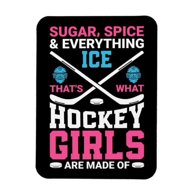 Magnet Flexible Everything Ice Hockey Girls  (Vertical)