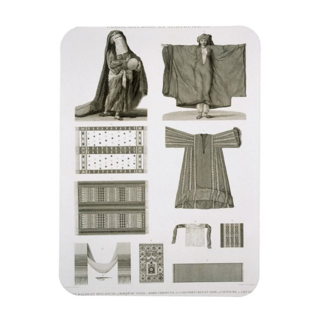 Magnet Flexible Exemples de costumes égyptiens et de soie, de 'Des (Vertical)