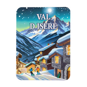 Magnet Flexible Explorez l'Élégance Alpine : Val d'Isère