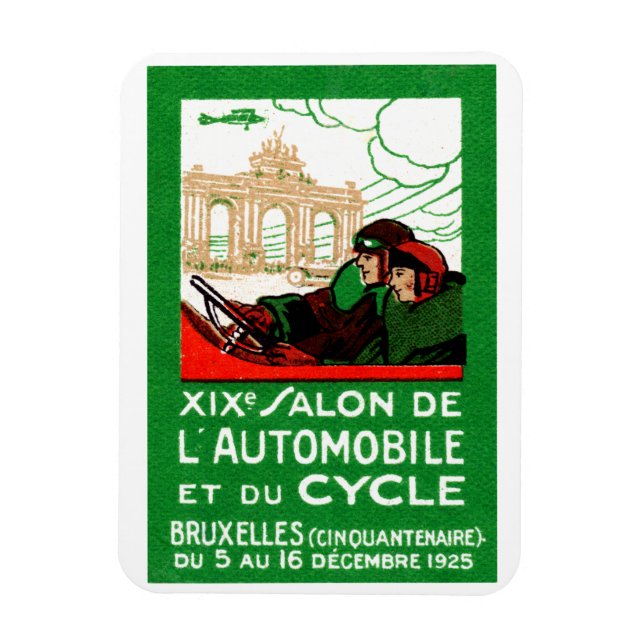 Magnet Flexible Exposition automobile Bruxelles 1925 (Vertical)