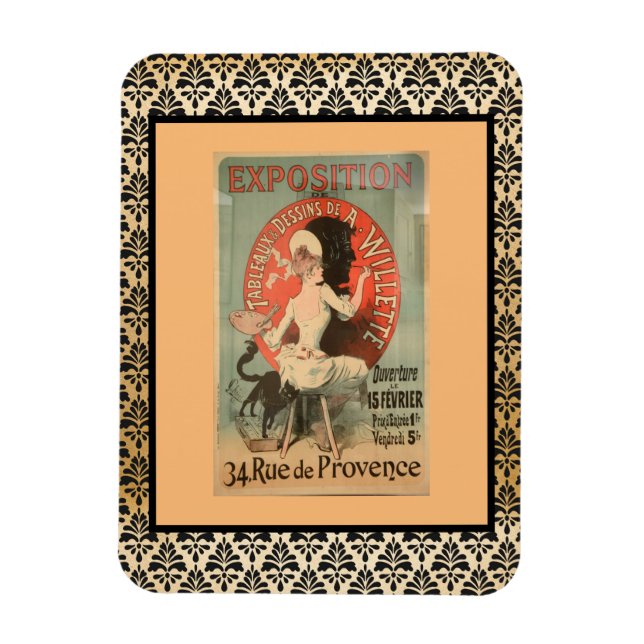 Magnet Flexible Exposition de l'artiste français Willette (Vertical)