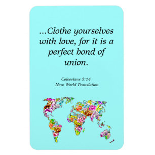 Magnet Flexible Extrait unique de la Bible Florale Inspirationnell