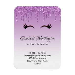 Magnet Flexible Eyelashes rose et noir élégant sur Parties scintil