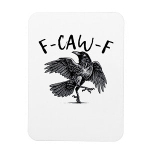 Magnet Flexible F Caw F Style Rétro Classique Corbeau
