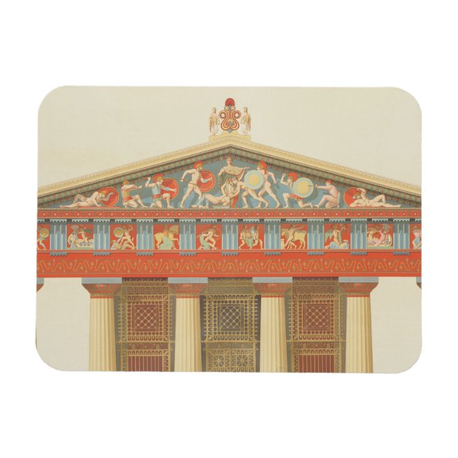 Magnet Flexible Façade du Temple de Jupiter à Aegina (323-27 (Horizontal)