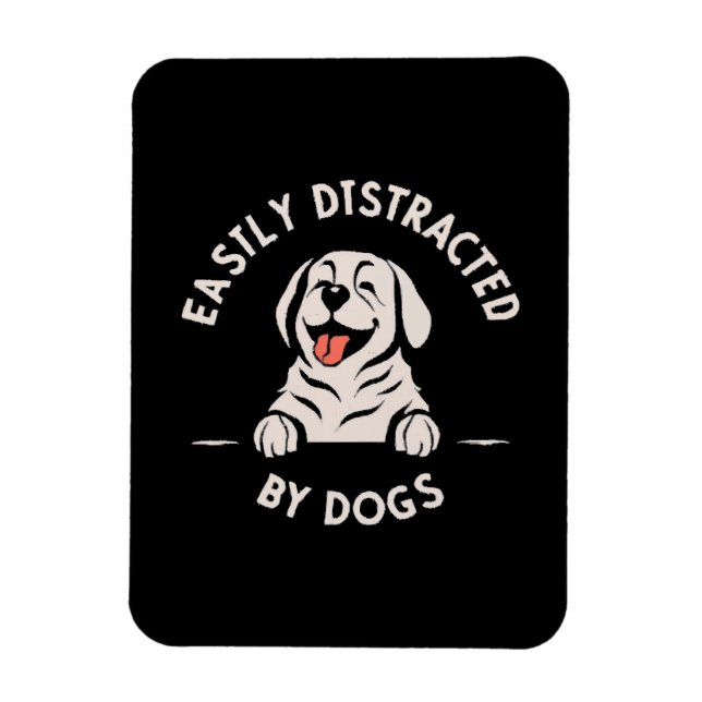 Magnet Flexible Facilement distrait par les chiens (Vertical)