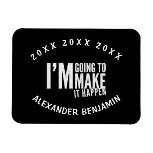 Magnet Flexible Faire en sorte qu'il arrive année inspirée Motivat