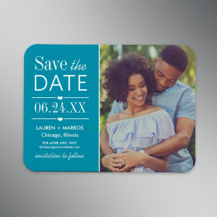 Magnet Flexible Faire part de date de mariage en panneau partagé s
