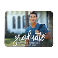 Faire-part de graduation du script de brosse moder