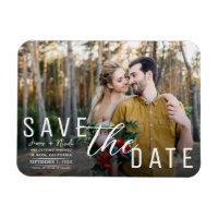 Faire part de mariage à jour avec photo en surimpr