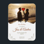 MAGNET FLEXIBLE FAIRE-PART DE MARIAGE ORNAMENTALE AVEC PHOTOS<br><div class="desc">Magnifique modèle de conception de carte mariage avec texte modifiable dans le style bio ornemental. Utilisez ce modèle faire-part de mariage modifiable pour votre événement mariage. Texte et couleurs facilement modifiables.</div>