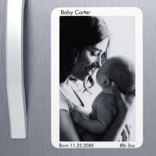 Magnet Flexible Faire-part de naissance de grossesse - Aimant phot