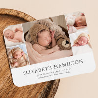 Faire-part de naissance élégant avec photo
