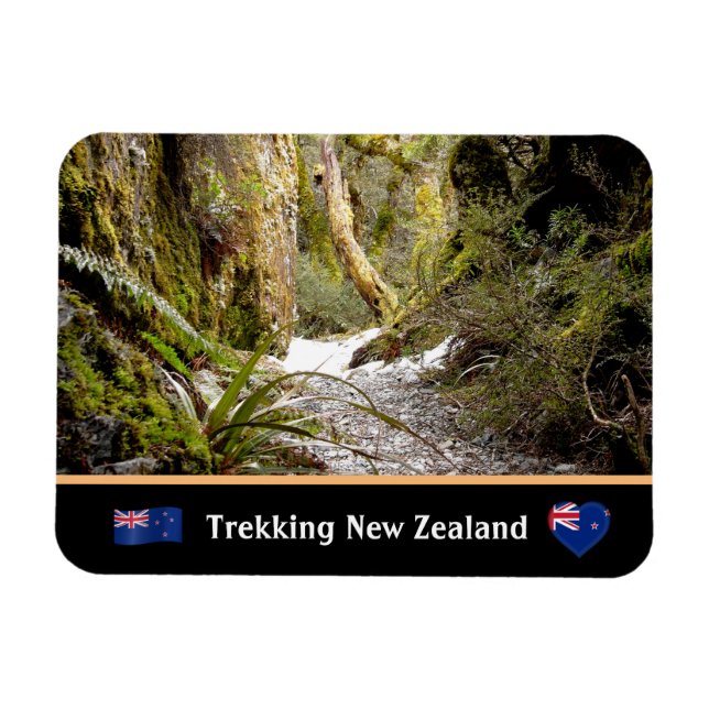 Magnet Flexible Fairy Jungle, Kiwi trekking /Nouvelle-Zélande (Horizontal)