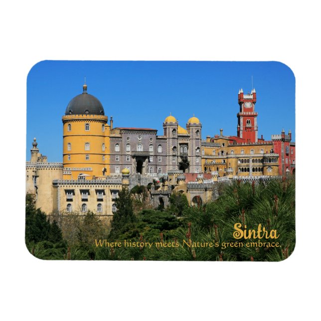 Magnet Flexible Fairytale Sintra Palace photo, Portugal (Horizontal)