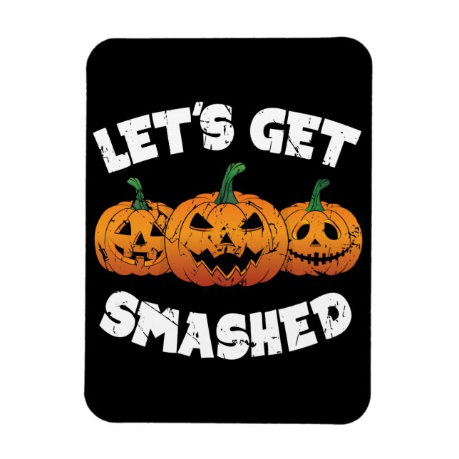 Magnet Flexible Faisons tomber Citrouille Jack-o'-lantern Hallowee (Vertical)