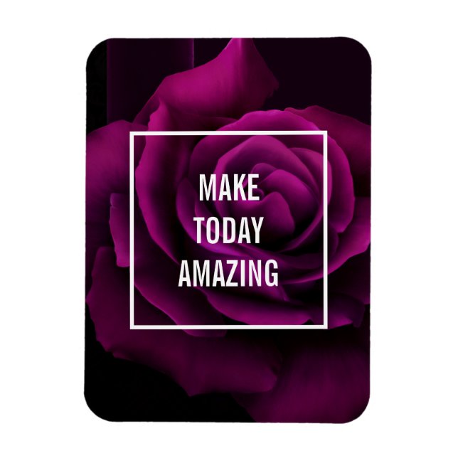 Magnet Flexible Faites aujourd'hui Extraordinaire Purple Rose Insp (Vertical)