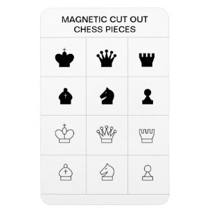 Magnet Flexible Faites vos propres pièces d'échecs découpées magné