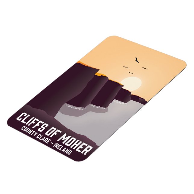 Magnet Flexible Falaises de Moher Comté Clare, Irlande. (Côté Gauche)