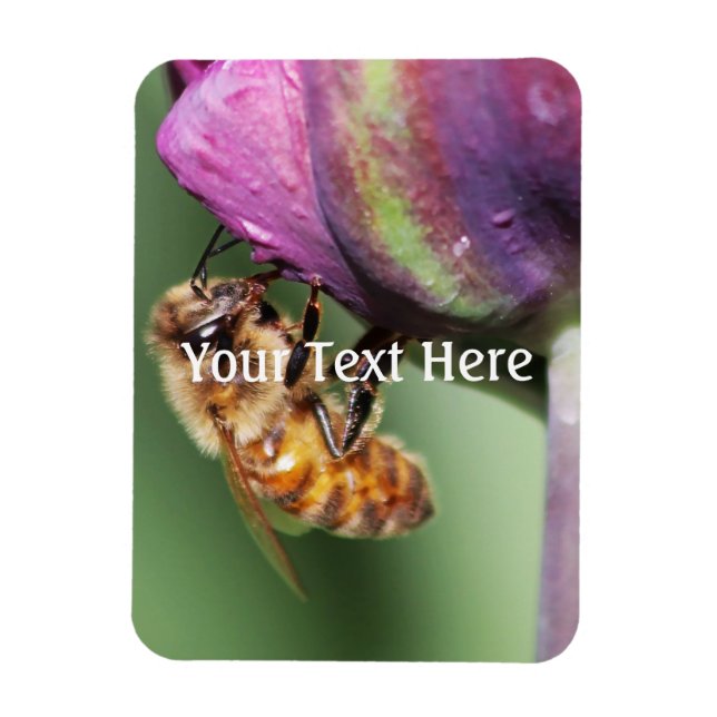 Magnet Flexible Fallen Fuzzy Little Bee (Vertical)