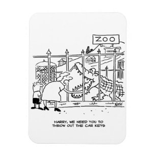 Magnet Flexible Famille au Zoo. Papa avalé par Alligator