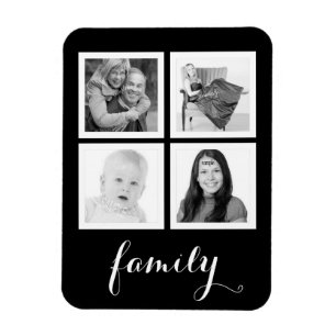 Magnet Flexible Famille avec quatre photos