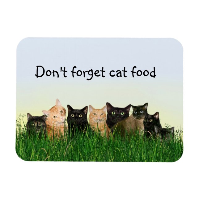 Magnet Flexible Famille de chats (Horizontal)