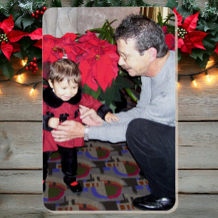 Magnet Flexible Famille de Noël Photo 4 x 6 petits enfants Premièr