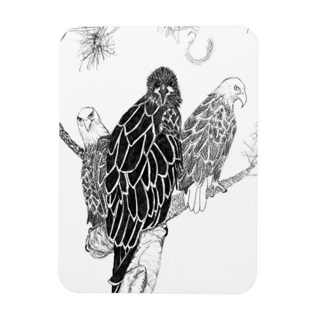 MAGNET FLEXIBLE FAMILLE EAGLE M15, E15 + HARRIET UNE AFFAIRE FAMIL (Vertical)