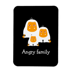 Magnet Flexible Famille en colère Singes design T-Shirt Bain Mat