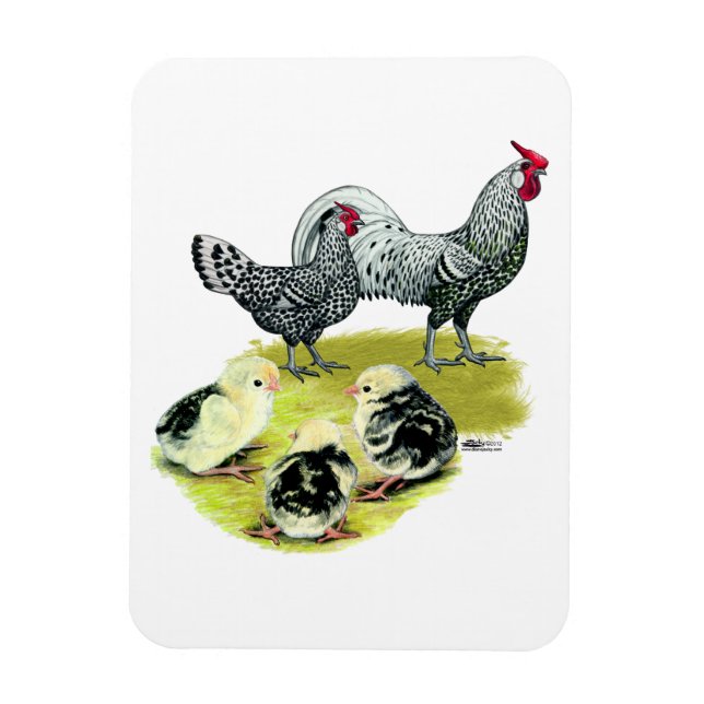 Magnet Flexible Famille Hambourg mouchetée (Vertical)