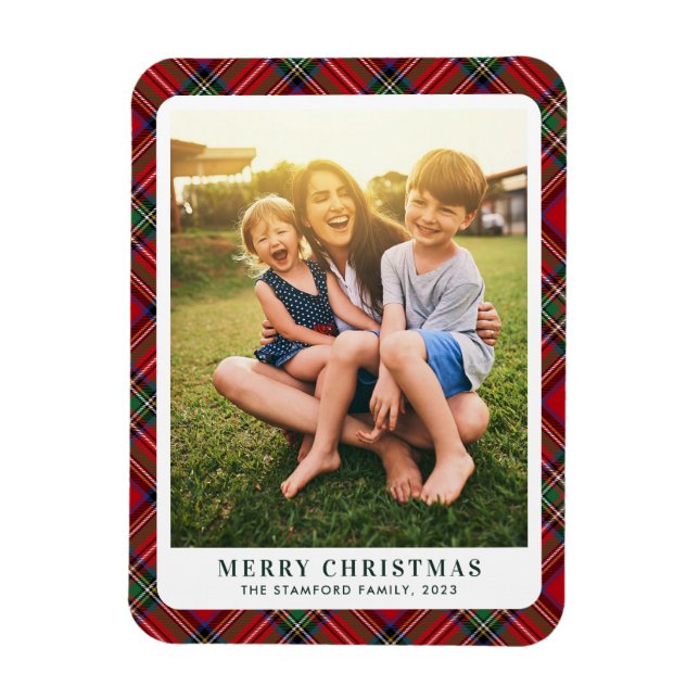 Magnet Flexible Famille Plaid Photo Clan Stewart Tartan (Vertical)