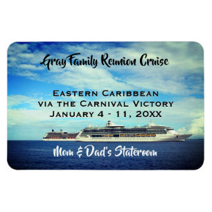 Magnet Flexible Famille Réunion Cruise Navire ID Cabine Marker Oce