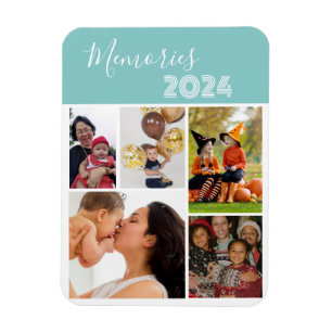 Magnet Flexible Famille Souvenirs 5 photo collage