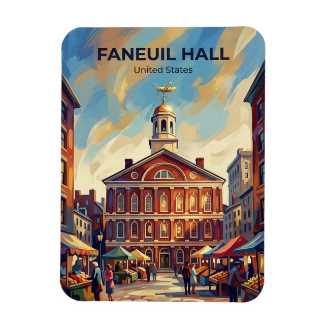 Magnet Flexible Faneuil Hall Massachusetts (Vertical)