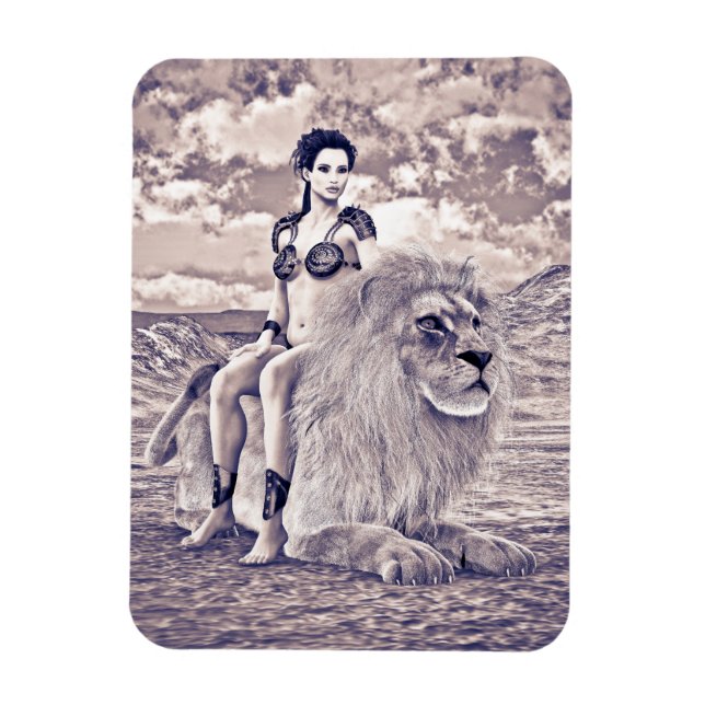 Magnet Flexible Fantaisie de la Reine Lion (Vertical)
