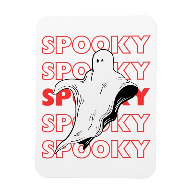 Magnet Flexible Fantôme effrayant Halloween (Vertical)