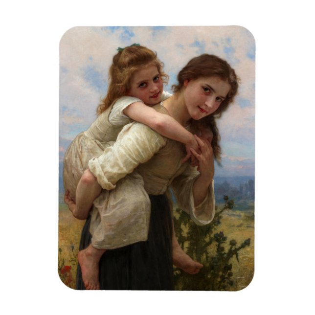 Magnet Flexible Fardeau Agréable par William Adolphe Bouguereau (Vertical)