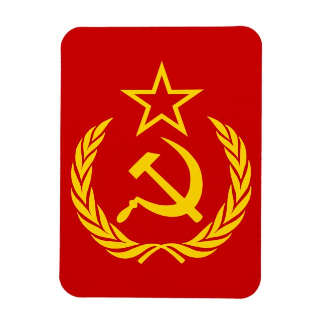 Magnet Flexible Faucille et marteau, URSS, CCCP, communisme (Vertical)