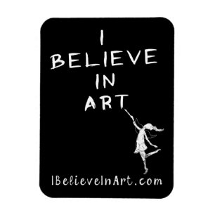 Magnet Flexible Fée d'art : Je crois en valeur promotionnelle