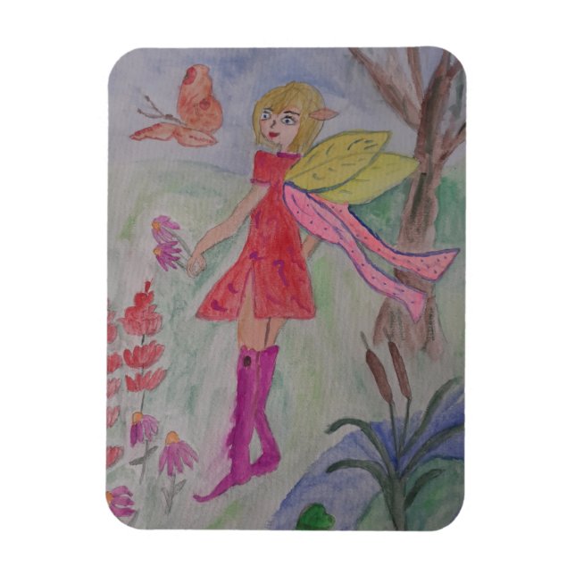 Magnet Flexible Fée papillon (Vertical)