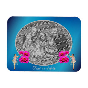 Magnet Flexible Fées Et Fleurs Personnalisées Ajouter Votre Photo
