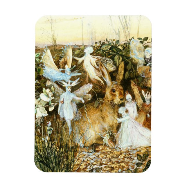 Magnet Flexible Fées et lapin (Vertical)