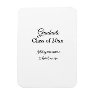 Magnet Flexible Félicitations de graduation simples clas d'ajout m