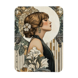 Magnet Flexible Femme Art Nouveau